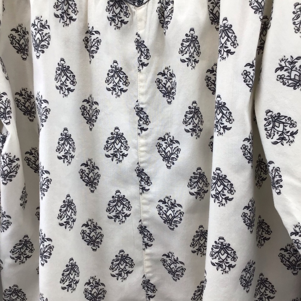 Women's Black and Cream Boho Top - Picture 5 of 8
